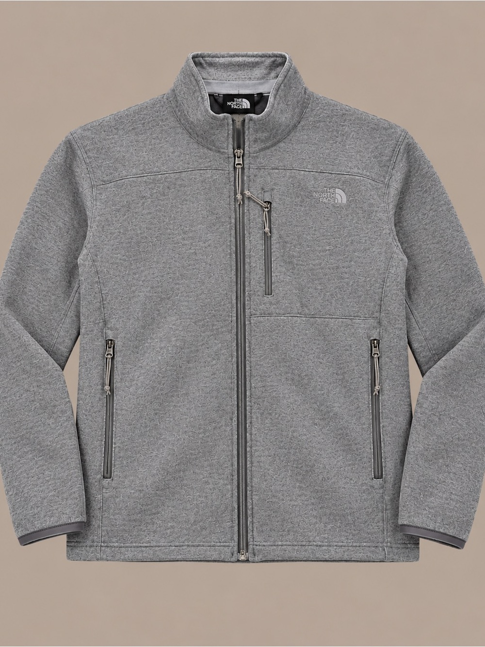 The North Face Men’s ' Gray Full‑Zip Windwall Jacket